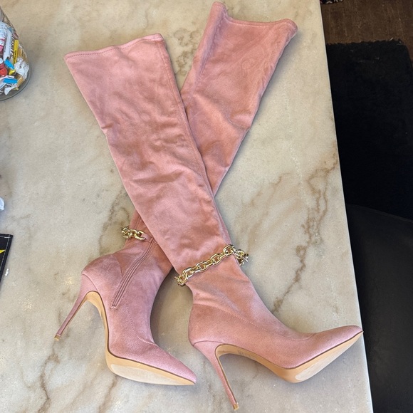 Fashion Nova Shoes - Fashion nova faux suede boots 9